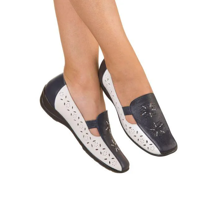 Sans-gênes cuir bicolore