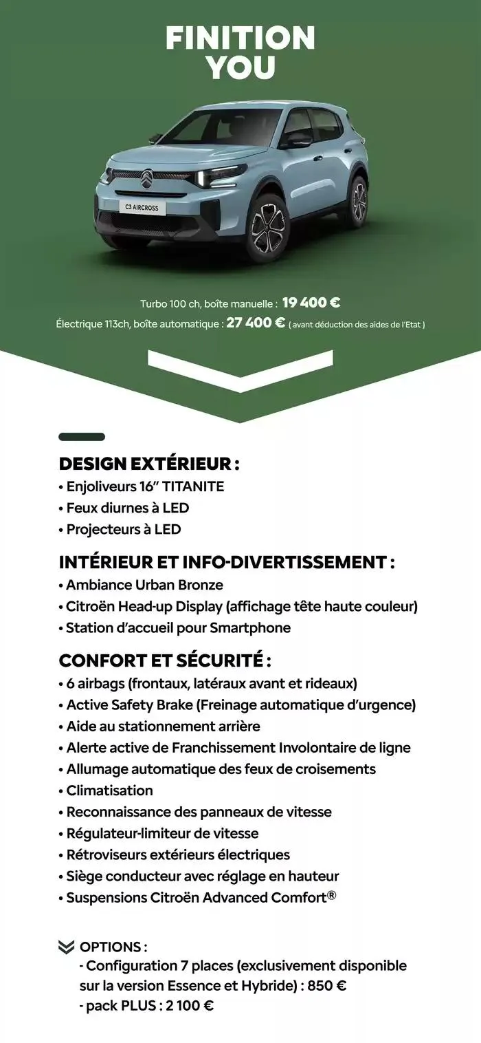 Citroën Nouveau ë-C3 Aircross C-BOOK du 15 janvier au 15 janvier 2026 - Catalogue page 16