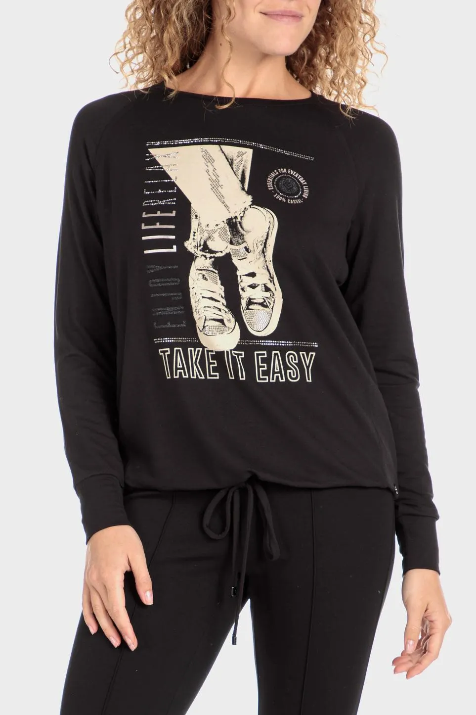 T-shirt imprimé strass