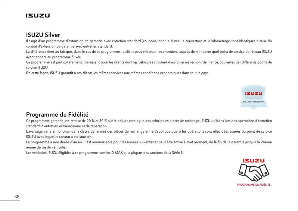 ISUZU SPACE N60B du 15 octobre au 15 octobre 2025 - Catalogue page 40