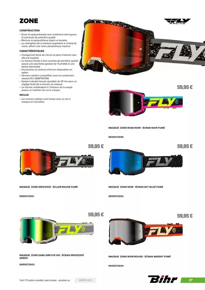 FLY RACING 2025 du 20 novembre au 31 août 2025 - Catalogue page 29