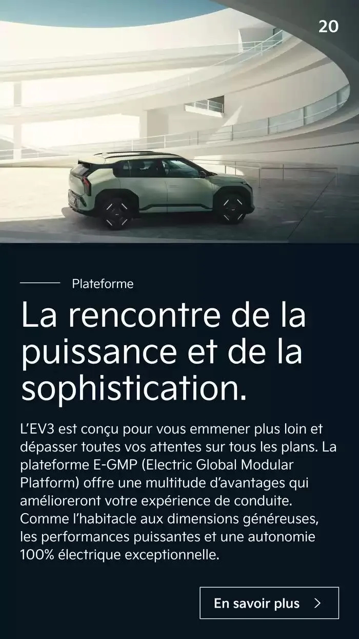 KIA Nouveau EV3 100% électrique - Brochure du 8 octobre au 29 septembre 2025 - Catalogue page 20