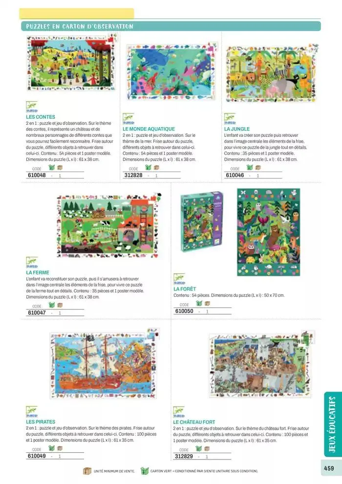 Nos Catalogues Thématiques du 1 janvier au 31 décembre 2025 - Catalogue page 461