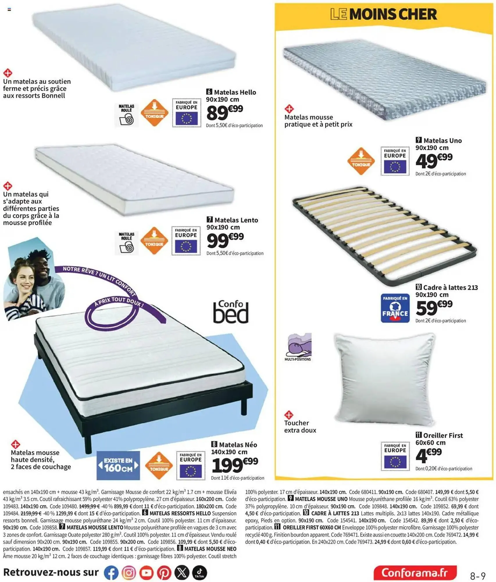 Catalogue Conforama du 8 juillet au 4 août 2025 - Catalogue page 9