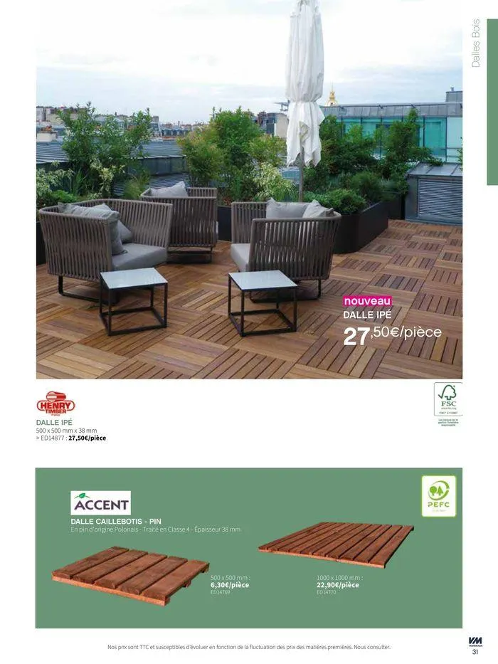 Extériéurs du 14 mars au 20 janvier 2026 - Catalogue page 31