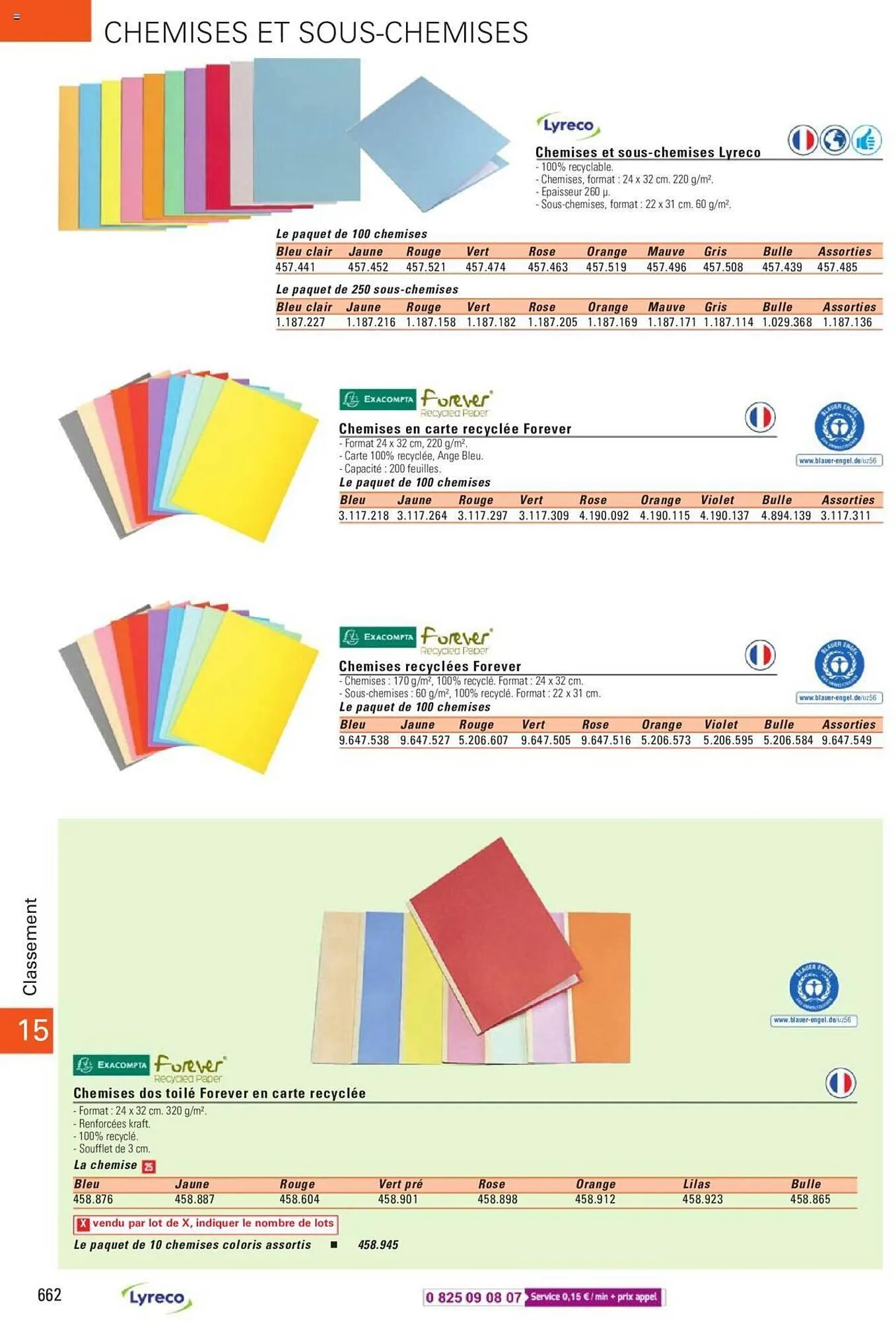 Catalogue Lyreco du 15 mai au 31 décembre 2023 - Catalogue page 662