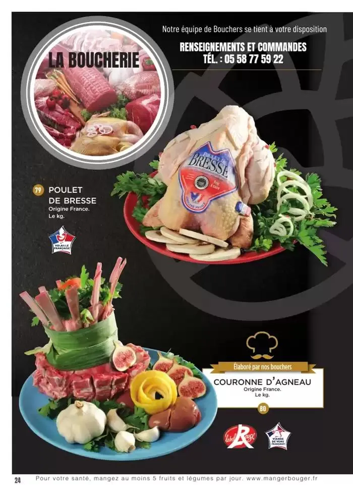 CARTE TRAITEUR PERMANENTE du 3 janvier au 31 décembre 2025 - Catalogue page 16