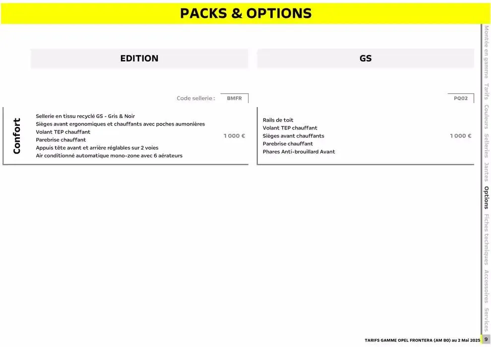 Opel Nouveau Frontera du 12 mai au 12 mai 2026 - Catalogue page 10