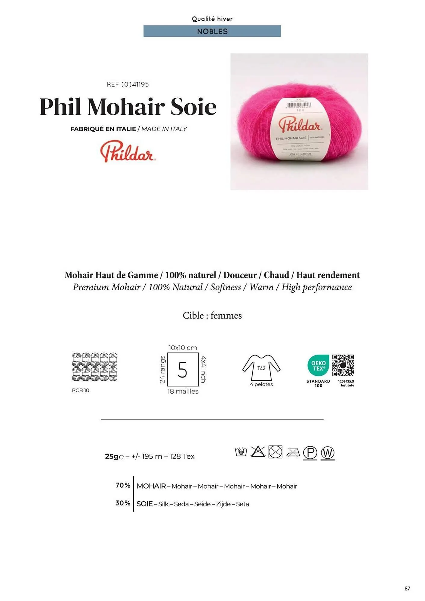 Catalogue Phildar du 10 décembre au 31 août 2025 - Catalogue page 87