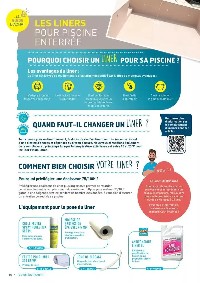 LE GUIDE ÉQUIPER SA PISCINE du 22 avril au 31 août 2025 - Catalogue page 16