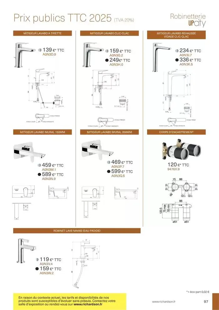Collections Exclusives 2025 du 11 avril au 31 décembre 2025 - Catalogue page 97