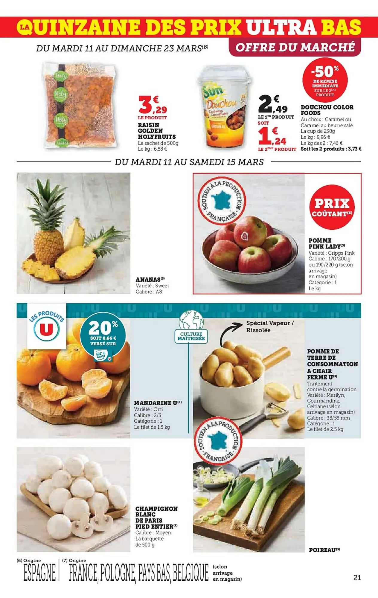 Catalogue Super U du 11 mars au 23 mars 2025 - Catalogue page 21