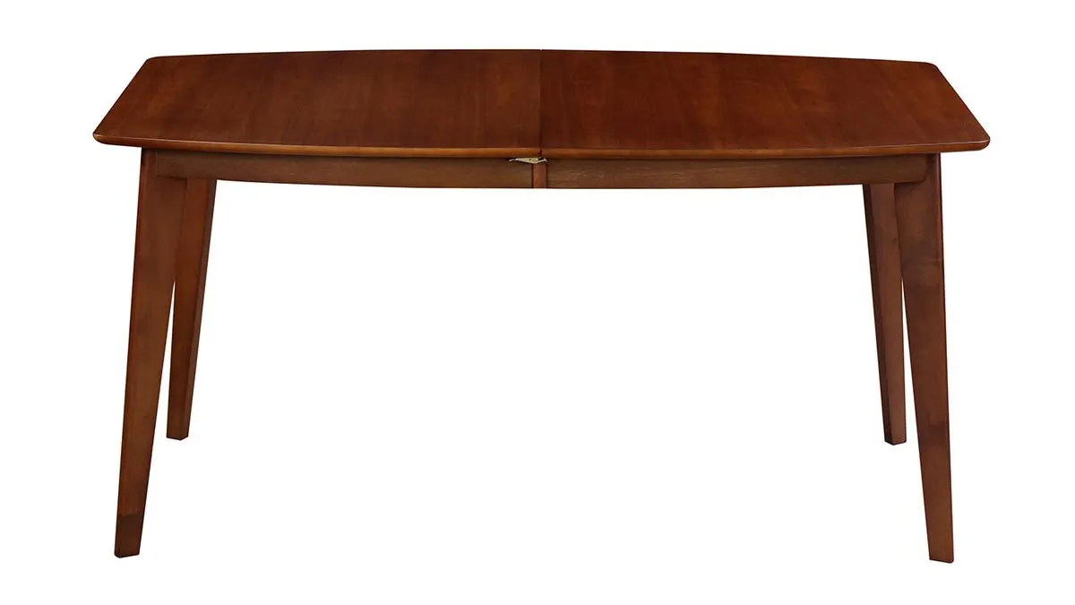 Table à manger extensible scandinave noyer L150-200 cm LEENA