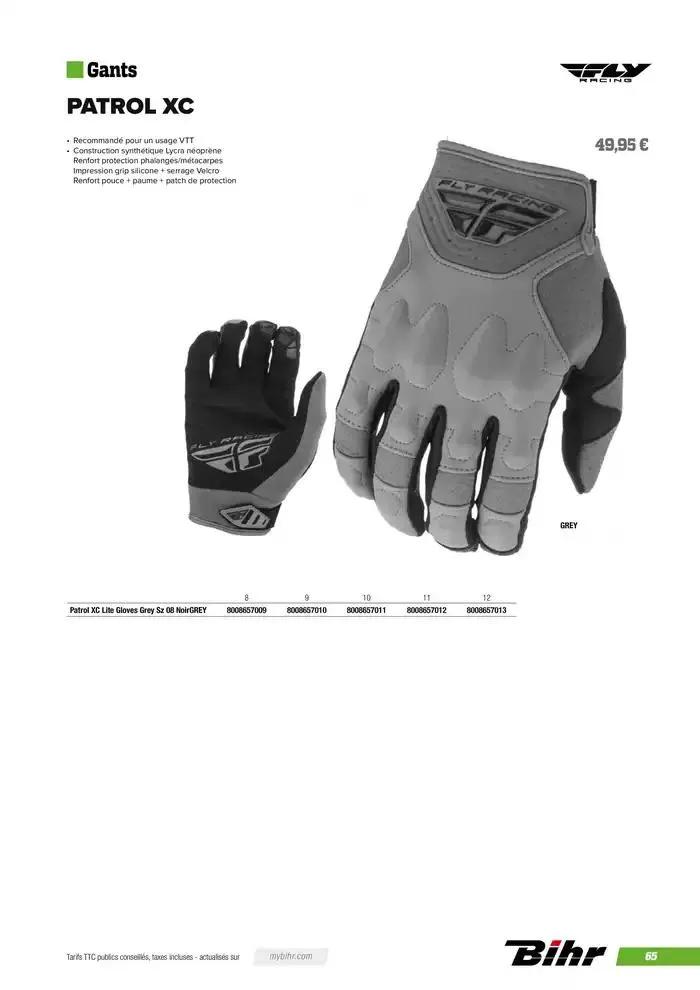 FLY RACING 2025 du 20 novembre au 31 août 2025 - Catalogue page 67