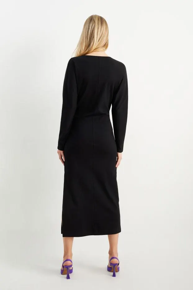 Dress with slit