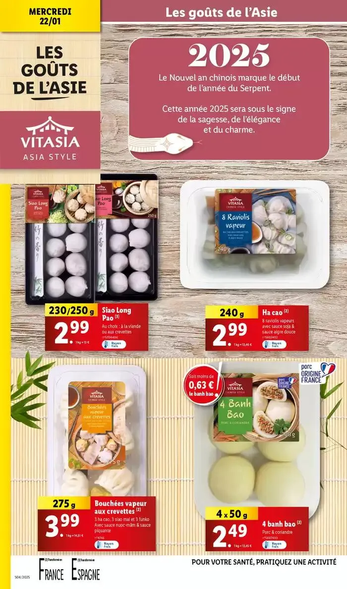 Lidl vous invite à un voyage culinaire en Asie avec leur gamme Vitasia! du 22 janvier au 28 janvier 2025 - Catalogue page 16