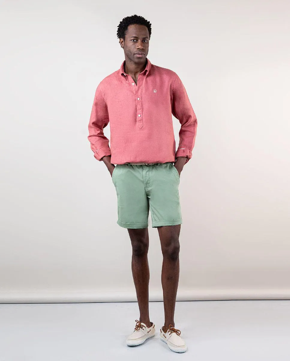 Chemise Polo Lin Rose