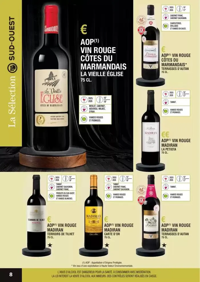 GUIDE DES VINS 2025 2026 du 27 février au 31 janvier 2027 - Catalogue page 8