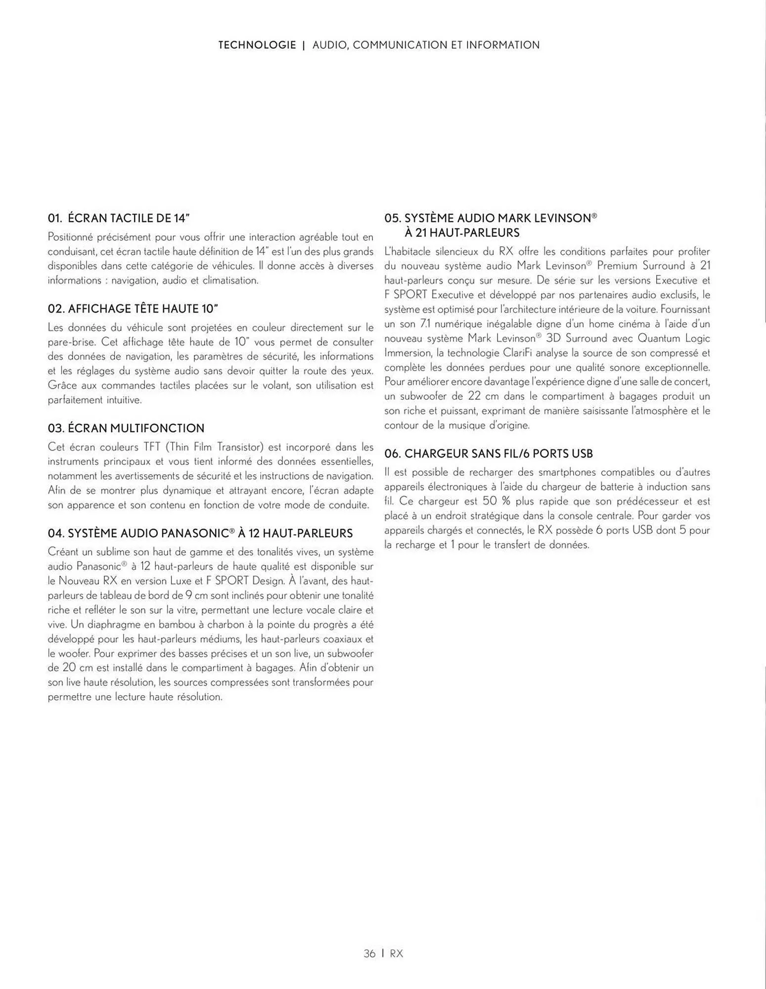 Catalogue Lexus du 21 décembre au 31 mars 2024 - Catalogue page 36