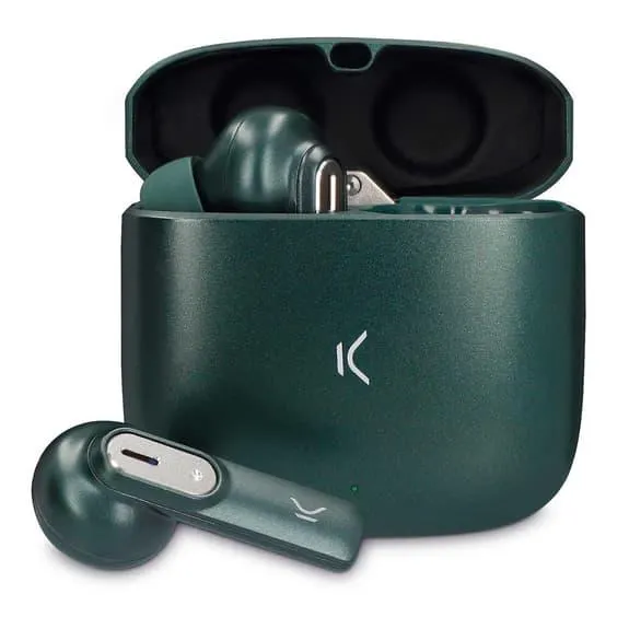 Écouteurs Ksix Spark vert militaire