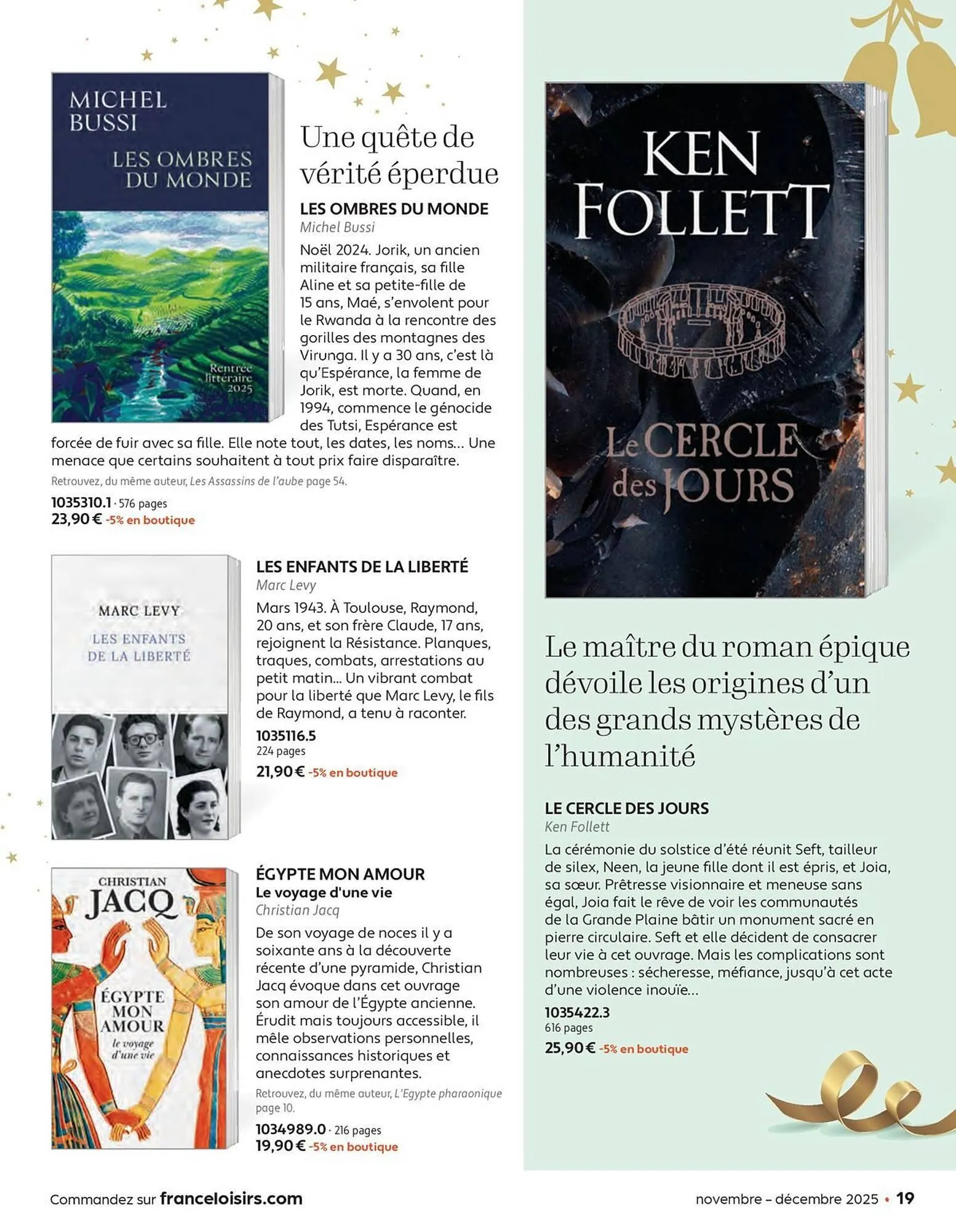 Catalogue France Loisirs du 3 novembre au 31 décembre 2025 - Catalogue page 19