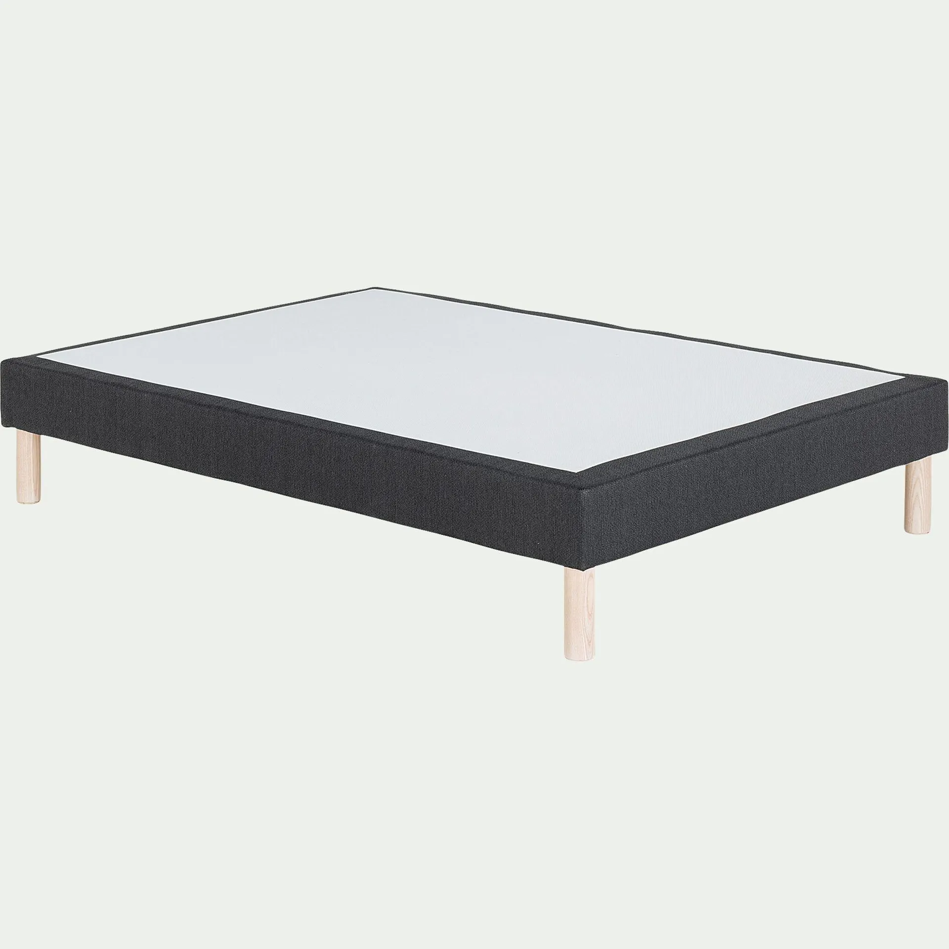 Sommier tapissier 120x200cm - gris anthracite