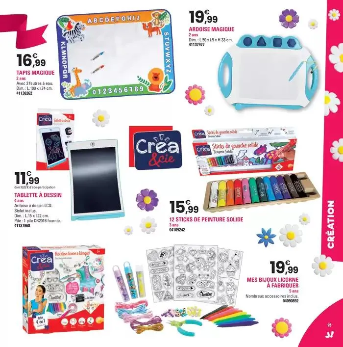 PRINTEMPS 2025 du 2 avril au 28 juin 2025 - Catalogue page 93