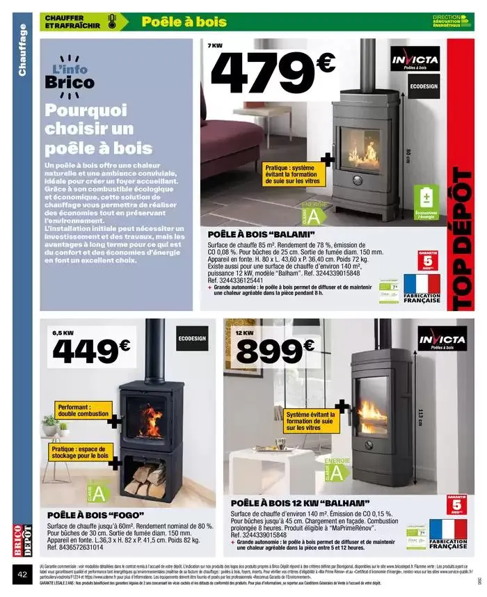 J’améliore mon habitat à prix dépôt du 2 octobre au 9 octobre 2024 - Catalogue page 42