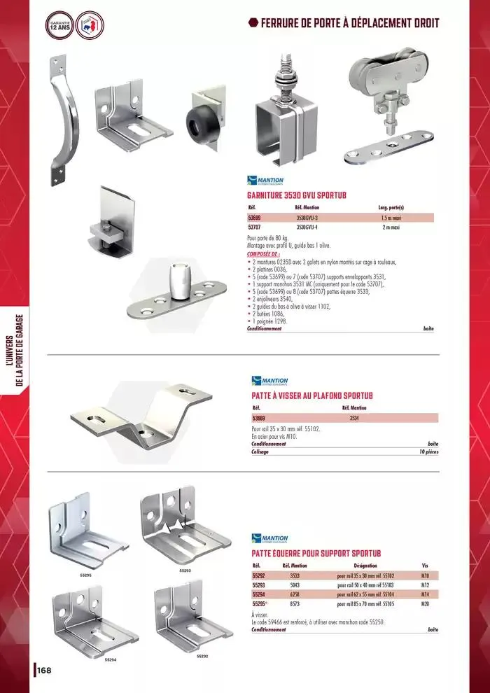 Guide Quincaillerie Serrurerie 2025 - 2026 du 1 avril au 1 avril 2026 - Catalogue page 170