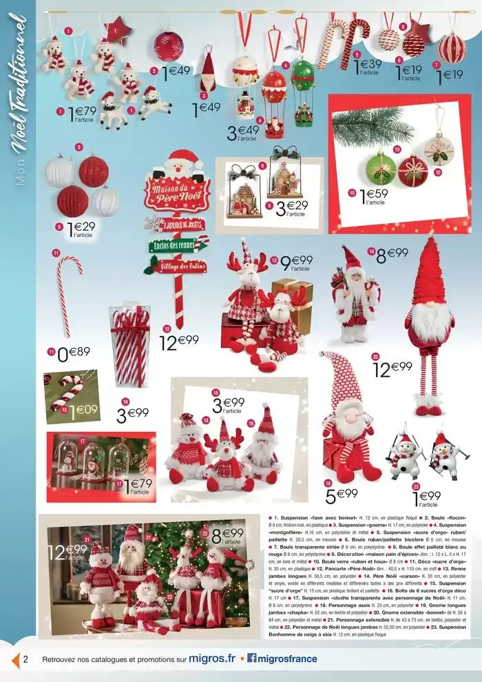 Déco (18j) Kdo Mode festif du 19 novembre au 15 décembre 2024 - Catalogue page 2