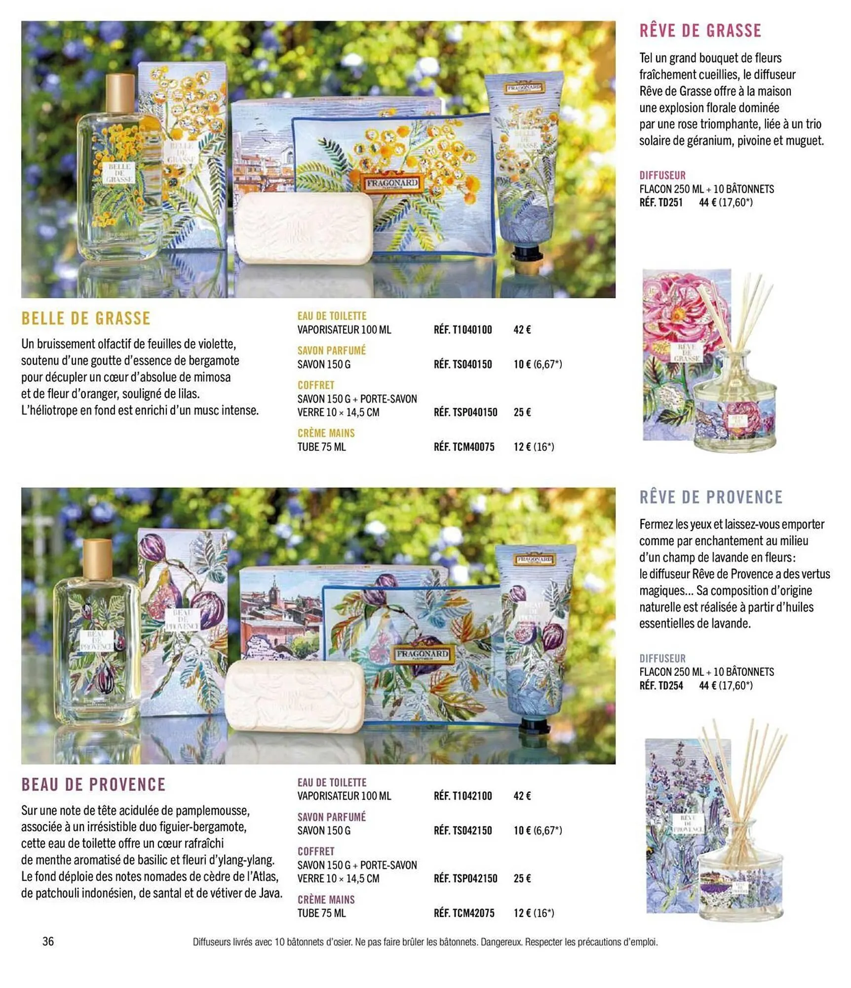 Catalogue Fragonard du 1 avril au 31 décembre 2026 - Catalogue page 36