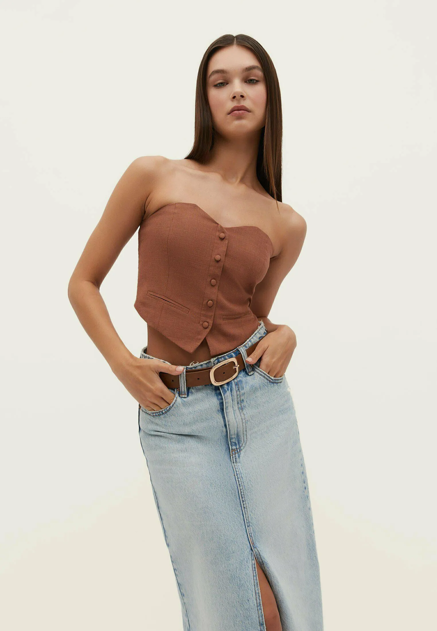 WITH OVAL BUCKLE - Ceinture