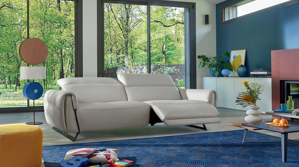 RENAISSANCE canapé 3 places relaxation, 100% cuir