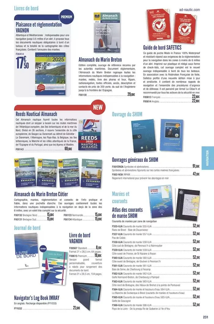 Catalogue Accastillage Diffusion 2025 du 1 janvier au 31 décembre 2025 - Catalogue page 233