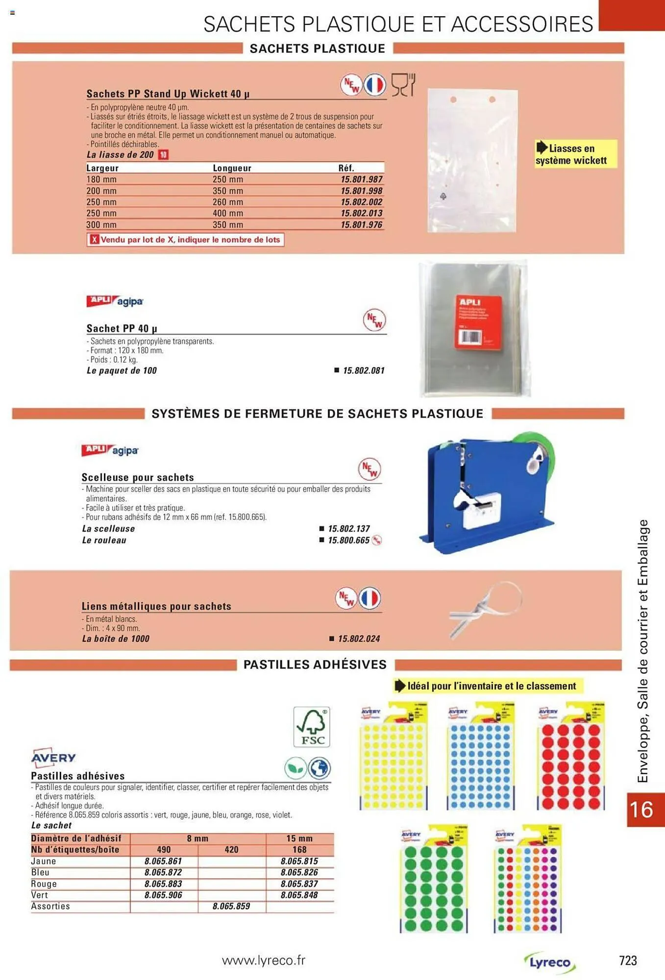 Catalogue Lyreco du 15 mai au 31 décembre 2023 - Catalogue page 723