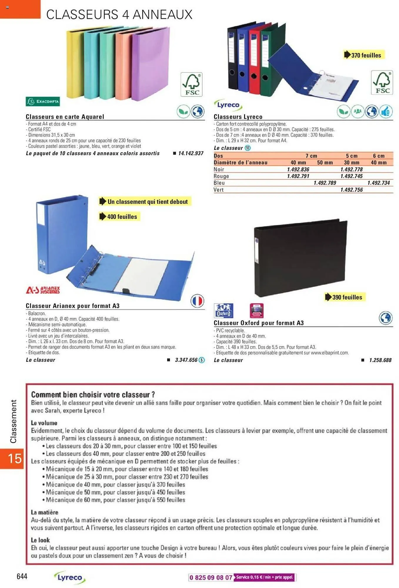 Catalogue Lyreco du 15 mai au 31 décembre 2023 - Catalogue page 644