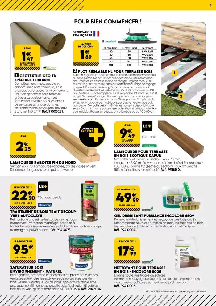TOUT POUR LES BEAUX JOURS BOIS BESNIER Mars 2025 du 3 mars au 31 mars 2025 - Catalogue page 3