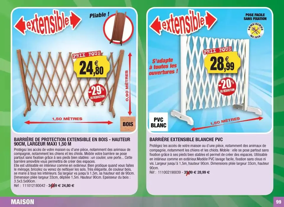 Arrivages de printemps du 6 février au 31 mai 2025 - Catalogue page 99