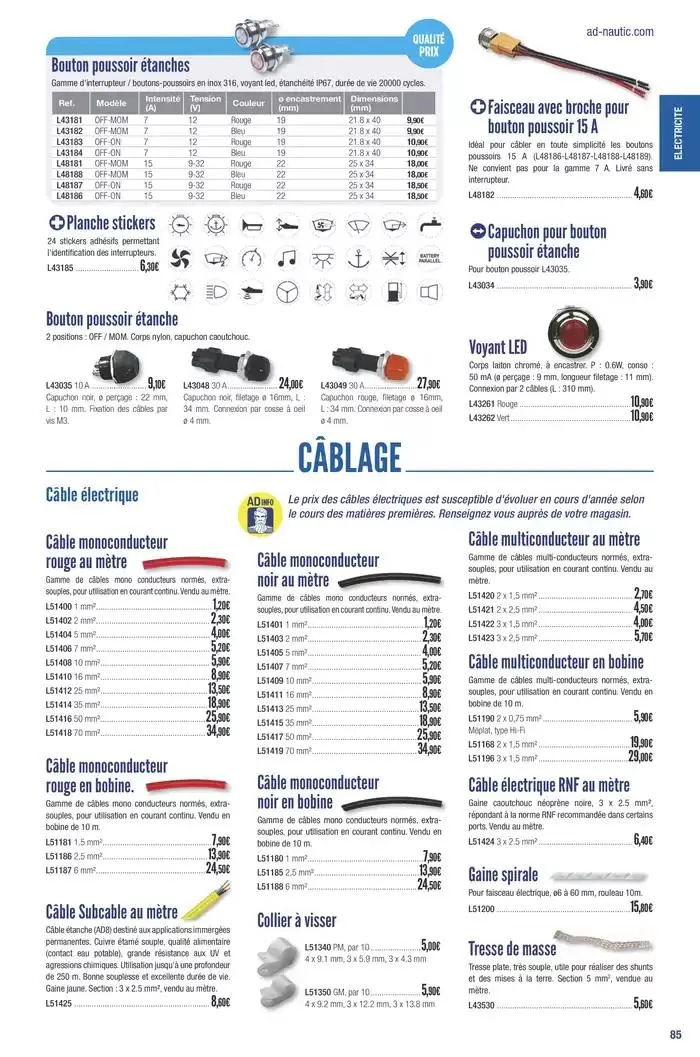 Catalogue Accastillage Diffusion 2025 du 1 janvier au 31 décembre 2025 - Catalogue page 87