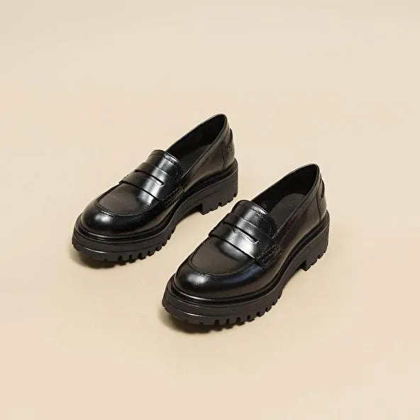 Mocassins à semelles crantées