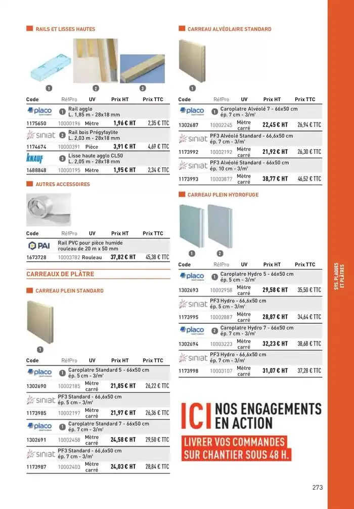 Matériaux 2025 du 1 janvier au 31 décembre 2025 - Catalogue page 273