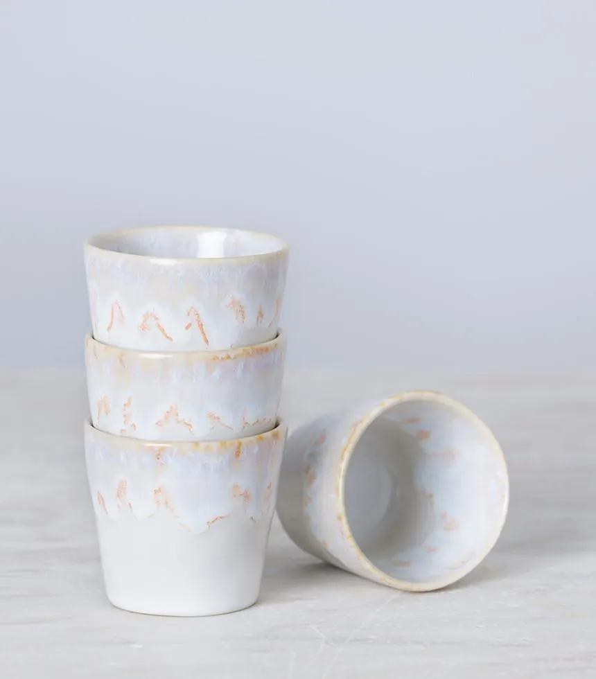 Tasse expresso en grès Grise