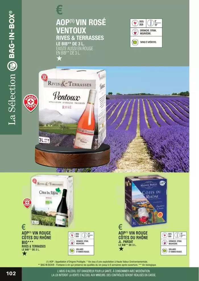 GUIDE DES VINS 2025 2026 du 27 février au 31 janvier 2027 - Catalogue page 102