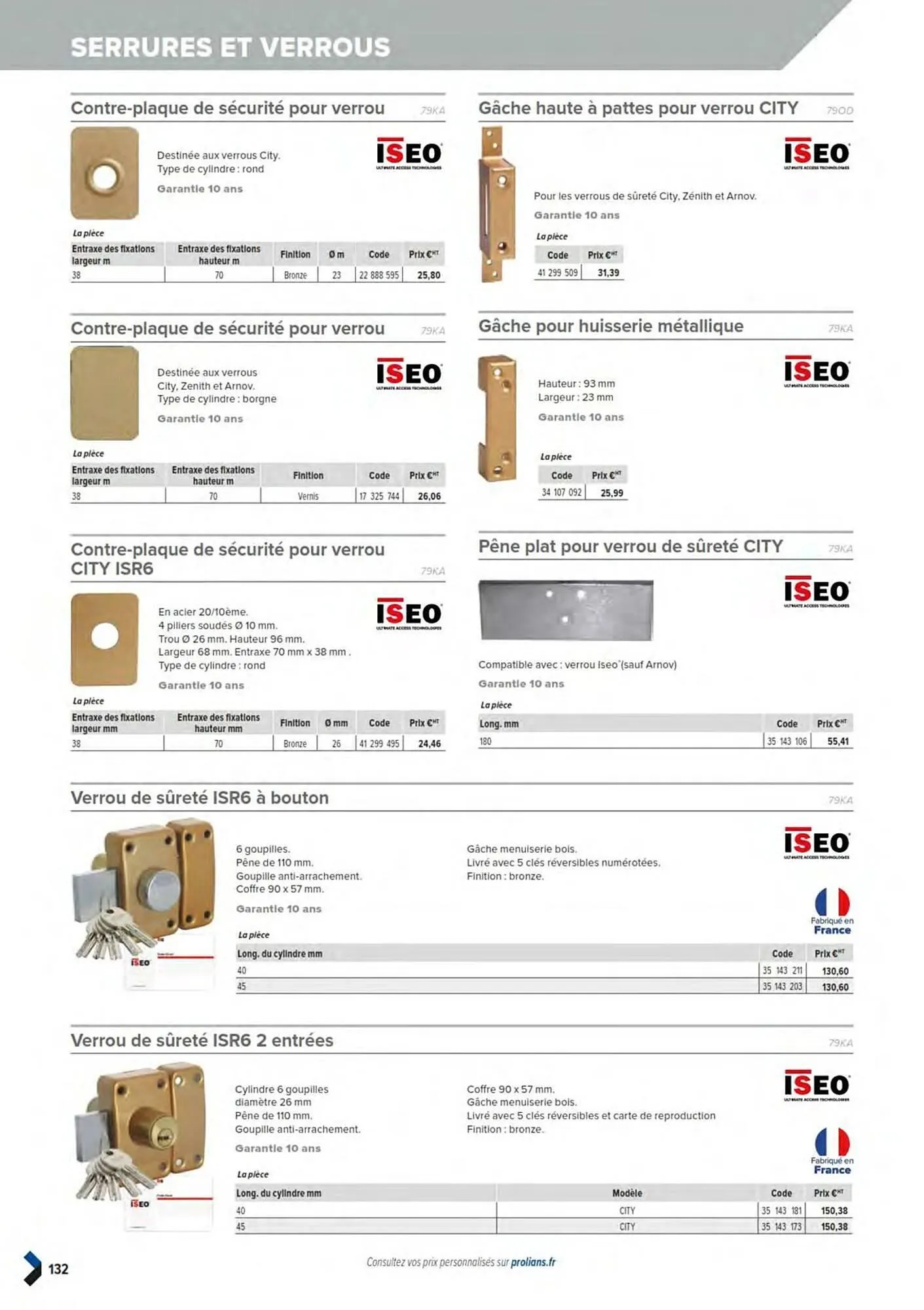 Catalogue Prolians du 11 mars au 31 décembre 2025 - Catalogue page 134