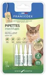 Pipettes antiparasitaires répulsives pour chats