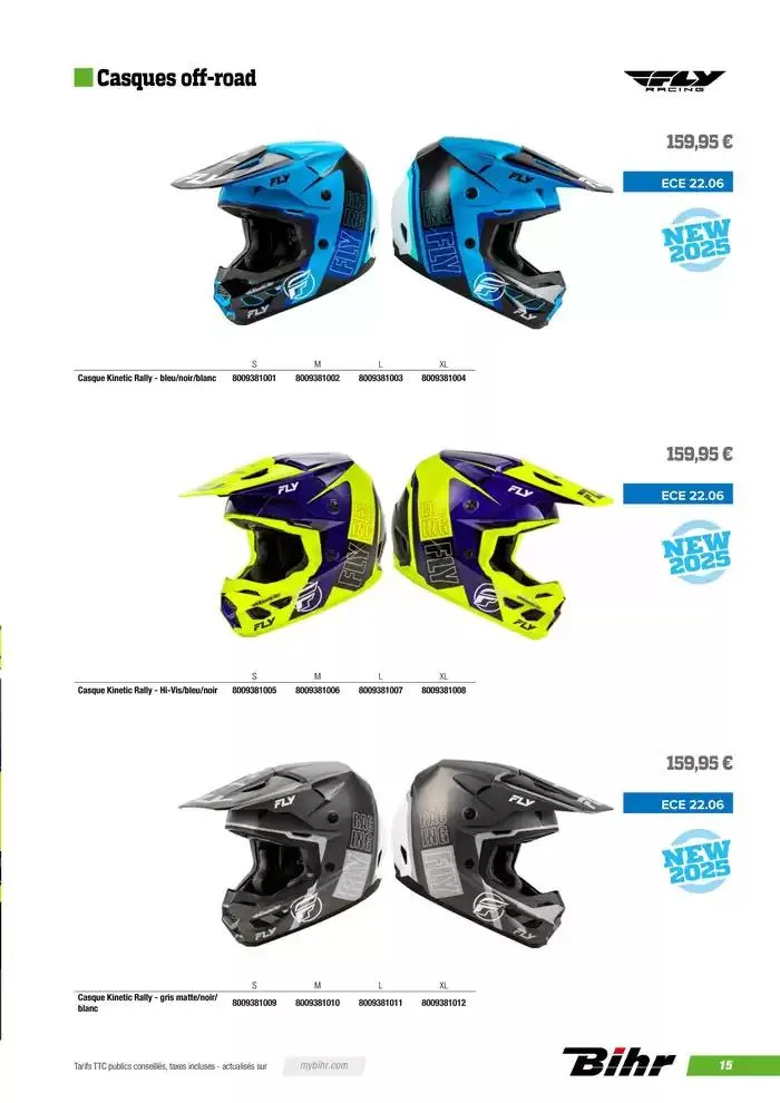 FLY RACING 2025 du 20 novembre au 31 août 2025 - Catalogue page 17