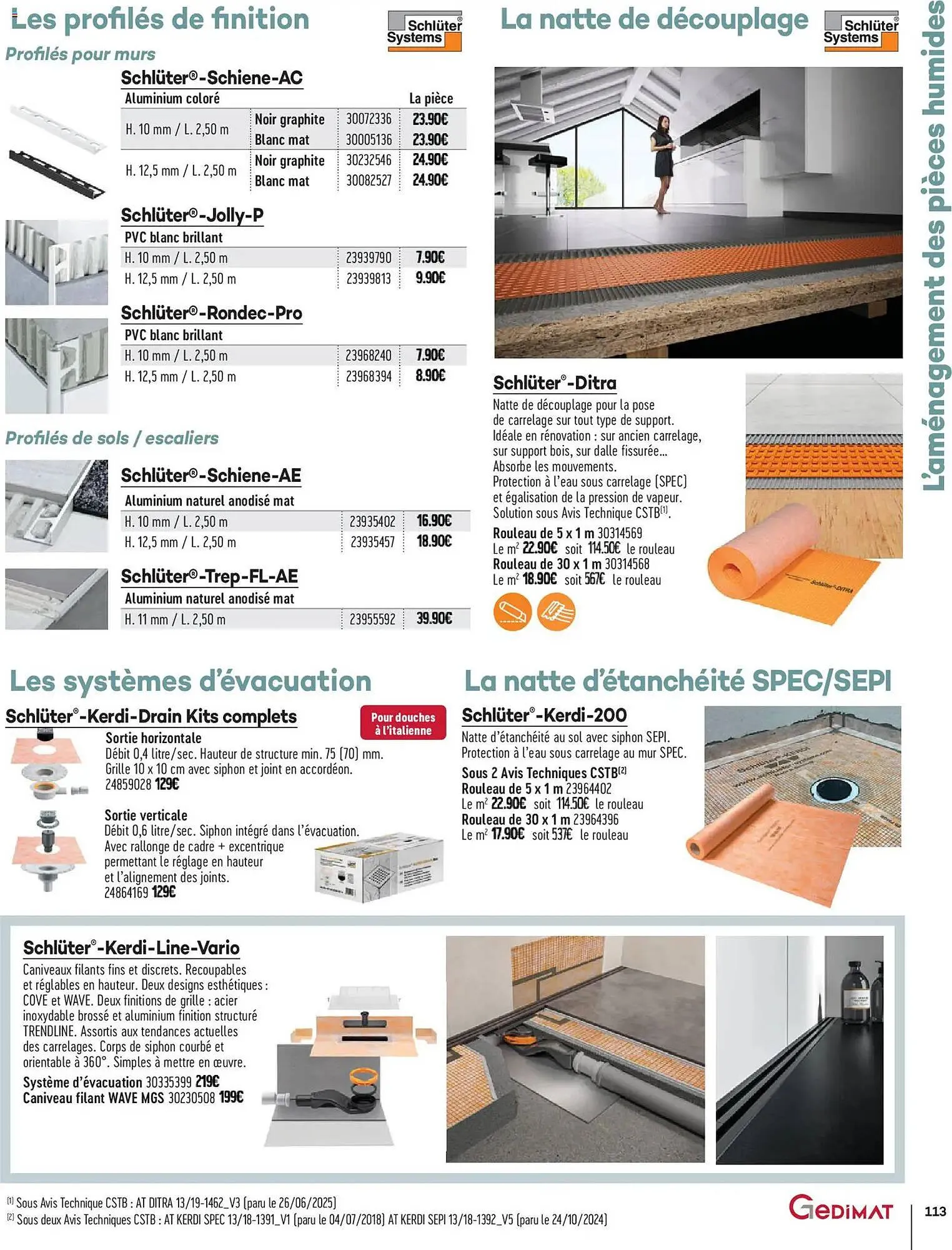 Catalogue Gedimat du 1 avril au 30 avril 2026 - Catalogue page 113