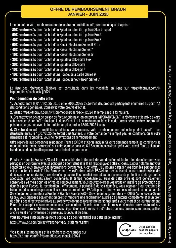 Jusqu'à 80€ remboursés du 17 février au 30 juin 2025 - Catalogue page 2