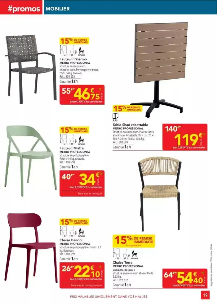 Metro #Sélection Promos Equipement du 28 février au 26 mars 2025 - Catalogue page 19