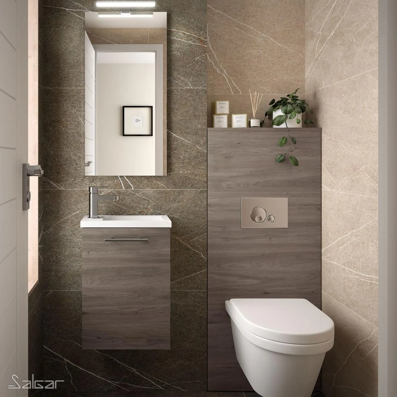 MEUBLE + VASQUE MIROIR MICRO 400 ETERNITY 85161 SALGA